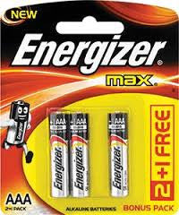3 Packs of 3 Batteries - Energizer MAX AAA